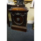 (THH) A George III carved mahogany pedestal, 77.5cm high x 58cm wide x 59cm deep.