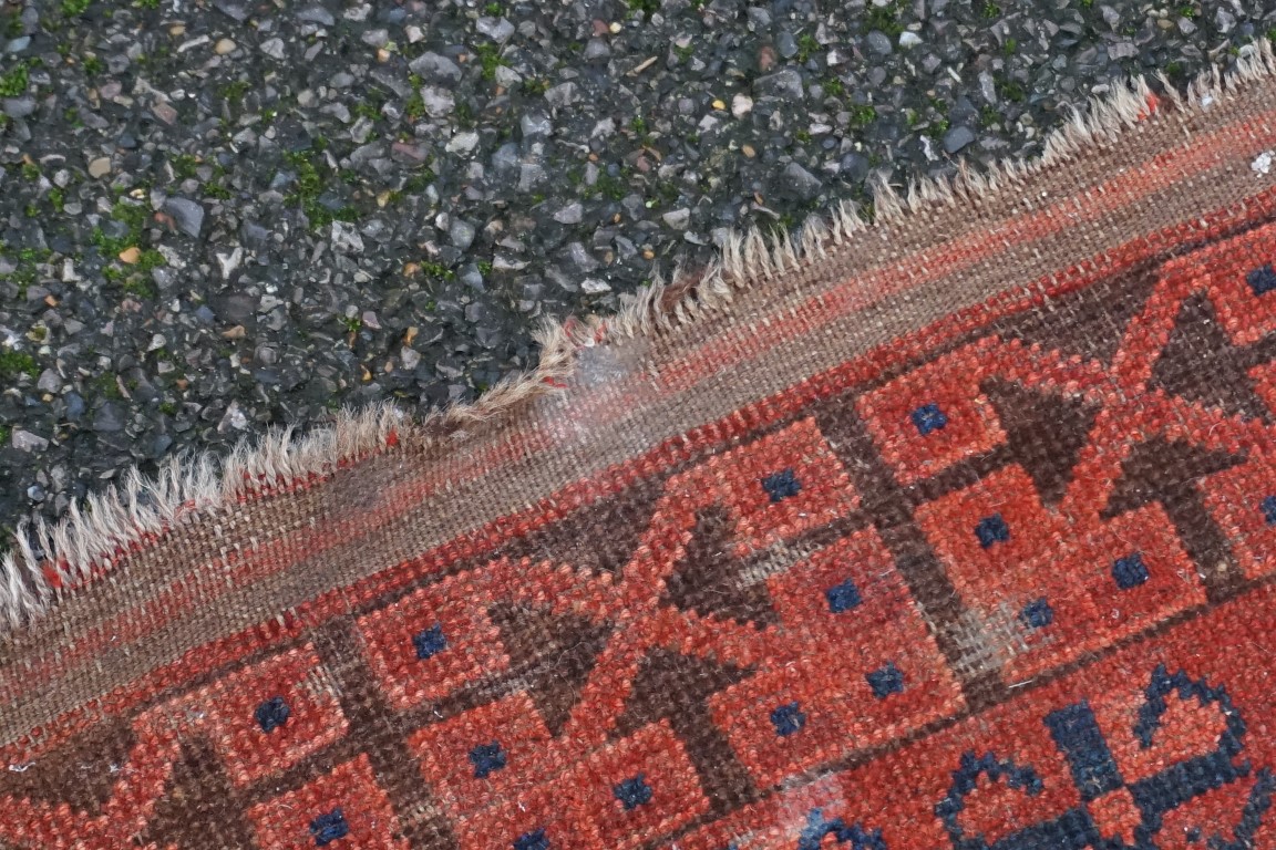 (THH) An Afghan rug, having eight central medallions, with geometric borders, 224 x 126cm. - Image 5 of 8