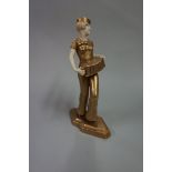 A Royal Dux Art Deco figure, 27cm high.