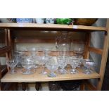 (THH) A collection of antique and later clear glass.