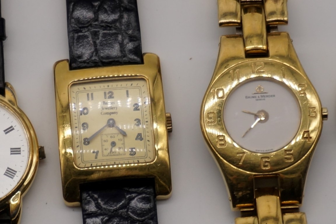 A Baume & Mercier gold plated quartz wristwatch, 30mm; together with a Barnes Jewellery Co gold - Image 3 of 6