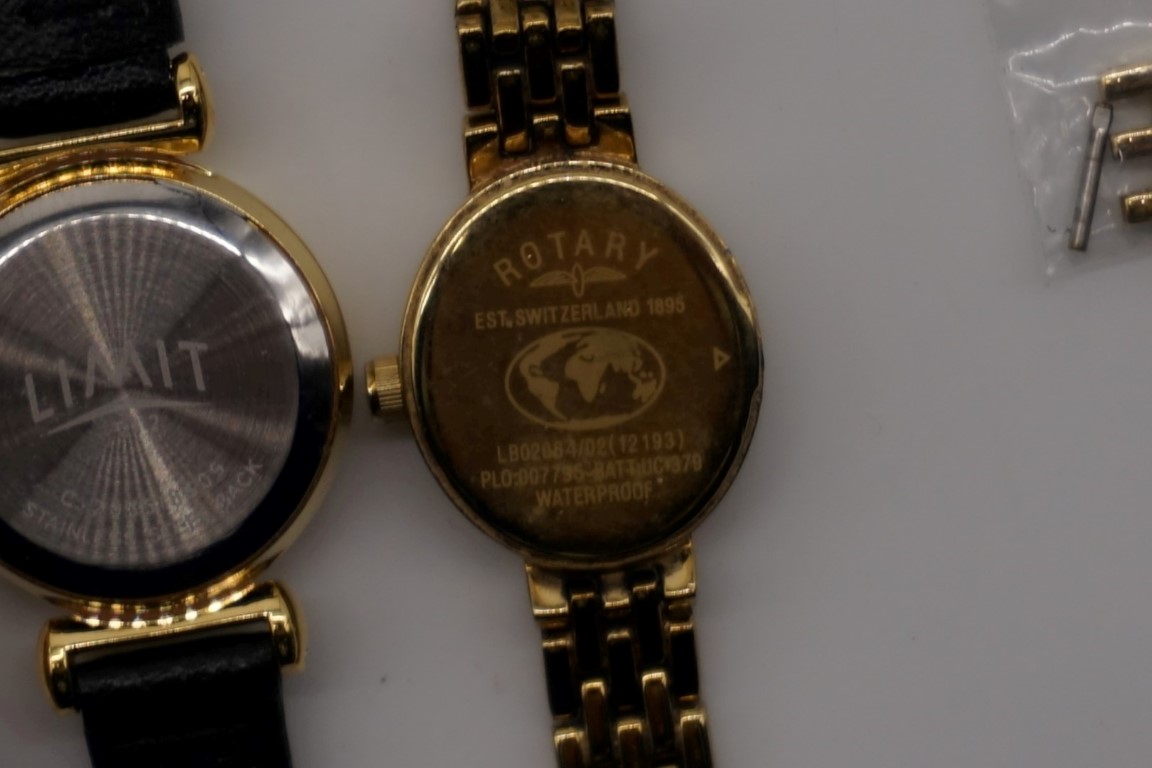 A vintage Mappin gold plated manual wind wristwatch, 33mm; together with three various ladies - Image 6 of 6