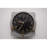 An RAF Mk IIIA 8 day Spitfire cockpit clock, by S Smith & Son, having Jaeger LeCoultre movement, the