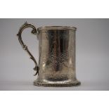 A Victorian silver Christening mug, by Alexander Macrae, London 1868, 9cm high, 182g.