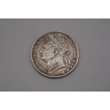 Coins: a George IV 1824 half crown.