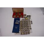 Coins: a 1977 Royal Palaces Silver Jubilee proof five medal set; together with a quantity of UK