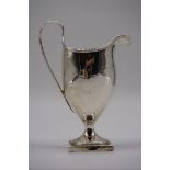 (THH) A silver helmet jug, by makers mark indistinct, London 1793, 15cm, 112.5g.