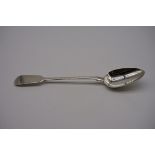 A Victorian silver fiddle pattern basting spoon, probably by John James Whiting, London 1853, 30.