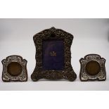A Victorian silver photograph frame, by Mappin & Webb, London 1897, 13.5 x 20cm; together with a