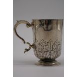 An Edwardian silver Christening mug, by Elkington & Co, Birmingham 1911, 8.5cm high, 137.5g.
