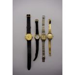 A vintage Baume & Mercier gold filled manual wind ladies wristwatch, cal BM 775; together with a