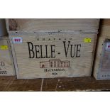 A case of twelve 75cl bottles of Chateau Belle Vue, 2001, Cru Bourgeois Haut-Medoc, in owc. (12)