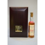 A 70cl bottle of The Macallan 52 year old 1946 vintage 'Select Reserve' whisky, No.1279, in