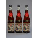 Three 70cl bottles of Niersteiner Hergottstroppfchen Auslese, 1967, Gerhardt. (3)