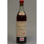 A 70cl bottle of Bas-Armagnac 1973 vintage, Domaine de Martiques.