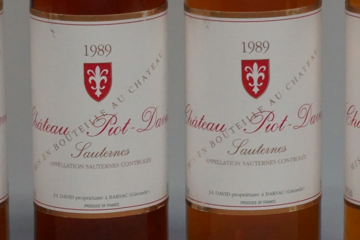 Six 37.5cl Chateau Piot David, 1989, Sauternes. (6) - Image 2 of 4