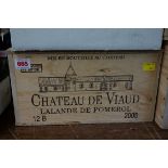 A case of twelve 75cl bottles of Chateau de Viaud, 2005 Lalande de Pomerol, in owc. (12)PLEASE NOTE: