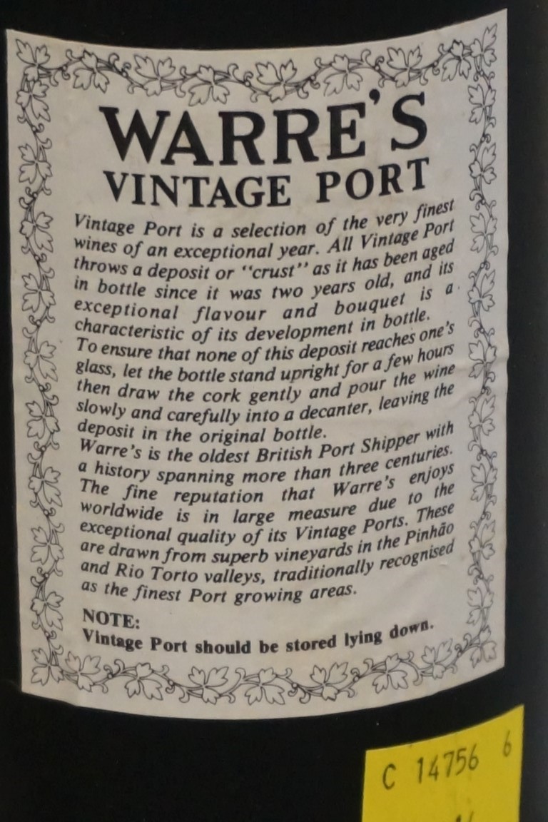 A 75cl bottle of Warre's 1977 vintage port. - Image 5 of 5