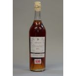 A 70cl bottle of Baron de Lustrac 1952 armagnac.