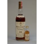 A 75cl bottle of The Macallan 18 year old 1970 vintage whisky, 43% abv, bottled in 1988,