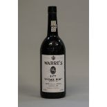 A 75cl bottle of Warre's 1977 vintage port.