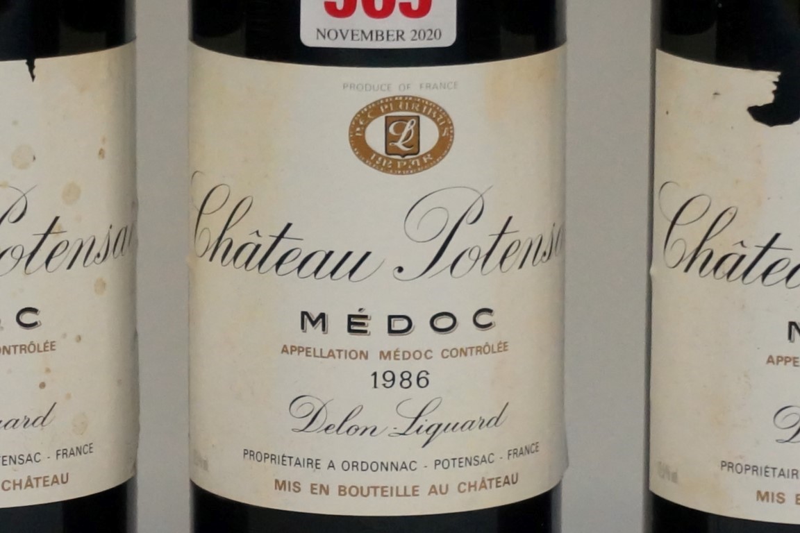 Three 75cl bottles of Chateau Potensac, 1986, Cur Bourgeois Medoc. (3) - Image 2 of 3