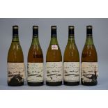 Five 75cl bottles of Mas de Daumas Gassac Blanc de Raisins Blancs, 1991, Aime Guibert. (5)