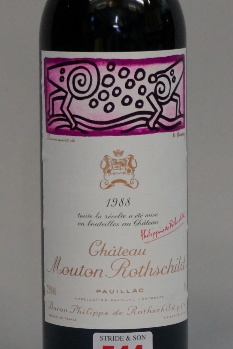 A 75cl bottle of Chateau Mouton Rothschild, 1988, Pauillac. - Image 2 of 3