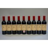 Nine 37.5cl bottles of Clos du Marquis, 2000, Saint Julien, Chateau Leoville las Casses. (9)