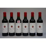 Six 37.5cl bottles of Chateau Faizeau Vielles Vignes, 1995, Montagne St Emilion. (6)