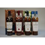 Four 70cl bottles from The Macallan 'Quest' Collection, comprising: Quest, 40% abv; Lumina, 41.3%