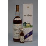 A 75cl bottle The Macallan 18 year old 1977 vintage whisky, 43% abv, bottled in 1995, in original