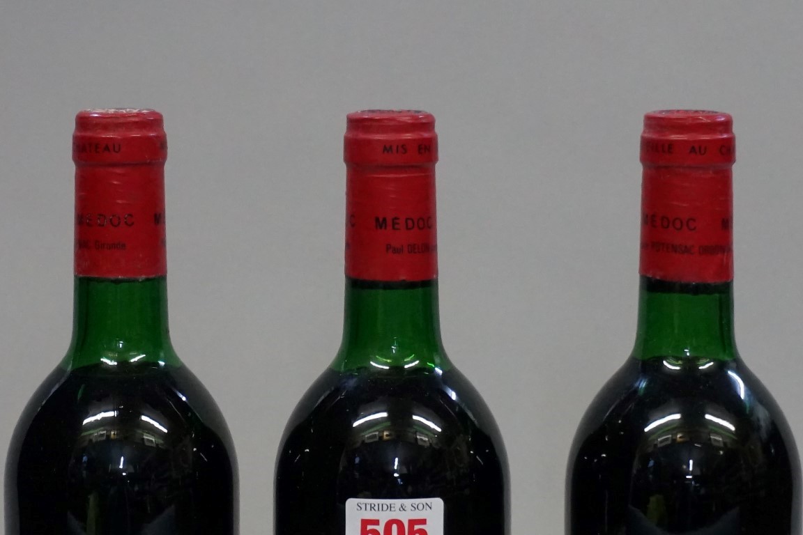 Three 75cl bottles of Chateau Potensac, 1986, Cur Bourgeois Medoc. (3) - Image 3 of 3