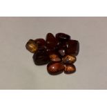 Interior Design/Amber: A collection of 12 small amber specimens containing tiny insects and other