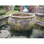 Garden urns/planters: A large terracotta planter, probably Southern Mediterranean, 20th century,