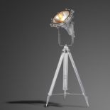 Lights: A G.E.C. Industrial Flame Proof Tripod Light, 1940s, an example of classic British