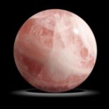 Interior Design/Minerals: A large rose quartz sphere, Madagascar, 23cm diameter