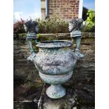 Garden urns/pots/planters: After Claude Ballin: A pair of bronze urns, 2nd half 20th century, 96cm