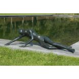 Garden statues/sculpture: Patricia Peeters, Born 1964, End Dance, Bronze, Signed and numbered