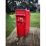 Post box: An Elizabeth II cast iron post box, 62cm high