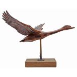 Interior Sculpture/Ornaments: Kare Meleney Green, Swan, Hand beaten copper, Unique, 46cm high