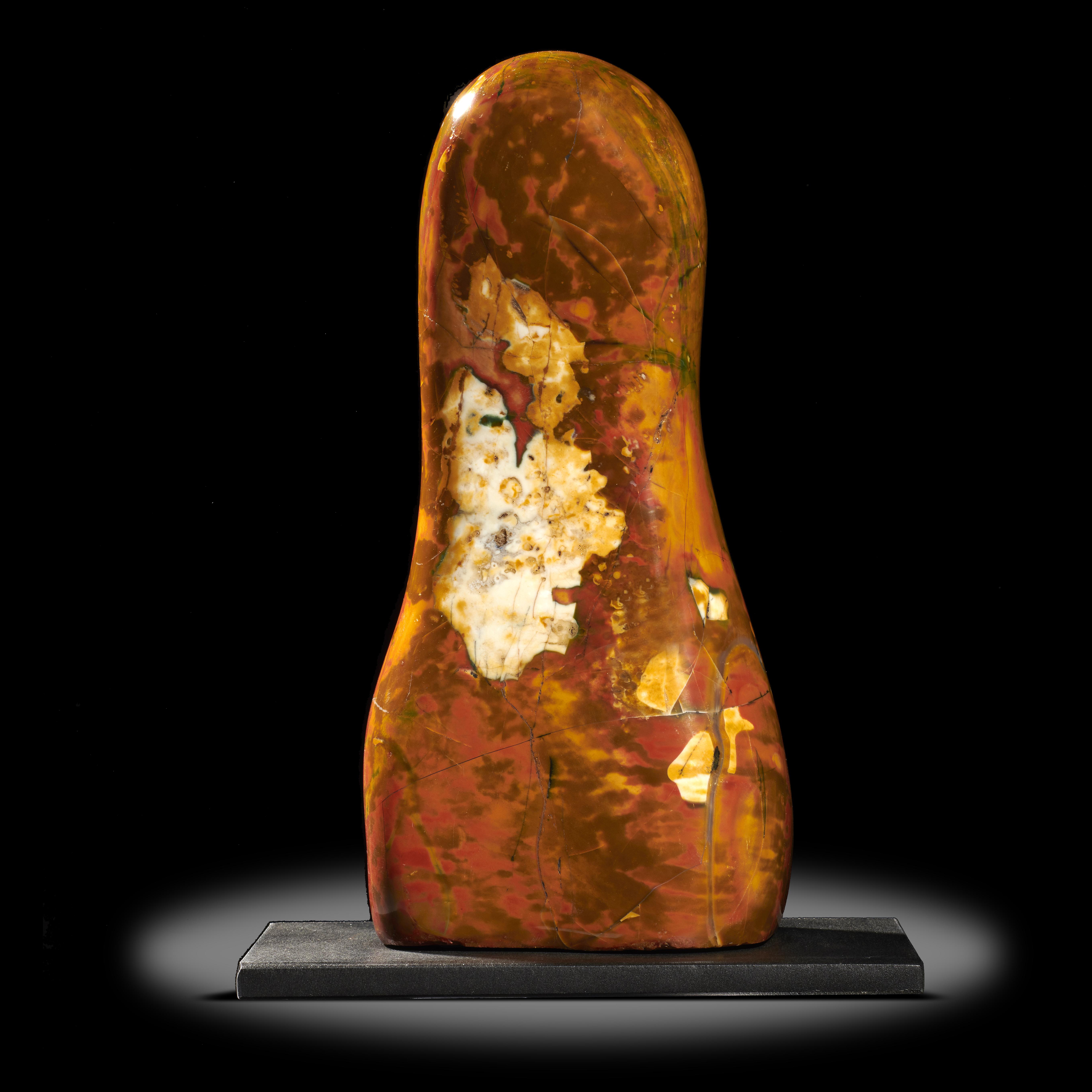 Interior design/minerals: A jasper freeform, Madagascar, 22cm high