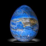 Interior design/minerals: A lapis lazuli egg, 16cm high