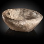 Mineral bowls/interior design: A quartz bowl, 30cm wide