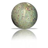 Interior design/minerals: A ruby in fuchsite and kyanite sphere, India, 20cm diameter