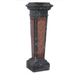 Pedestal/Interior Design: A faux marble scagliola pedestal, late 19th century, 115cm high