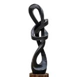 Garden statues/sculpture: Victor Matafi, Knot, Springstone, Signed, Unique, 203cm high by 65cm