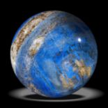 Interior design/minerals: A lapis lazuli sphere, 9kg, 17cm diameter