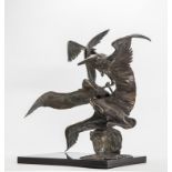 Interior Sculpture/Ornaments: Pelicans in flight, Bronze, 43cm high by 37cm wide by 35cm deep