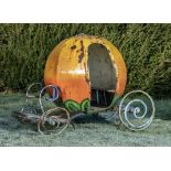 Collectibles: A fairground ride in a form of a Cinderella-type pumpkin carriage, early 20th century,